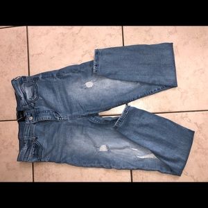 Ripped blue fashion Nova jeans